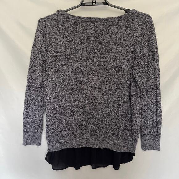 Torrid Marled Sweater Chiffon Underlay Womens Sz 2X Embroidery Fall Whimsigoth - Picture 7 of 10